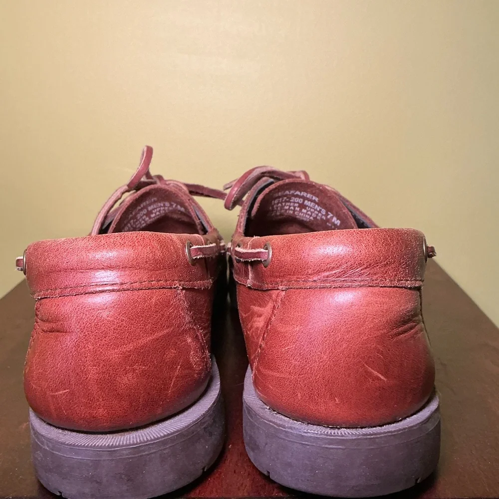Gh bass Mens Brown Leather Boat Shoes